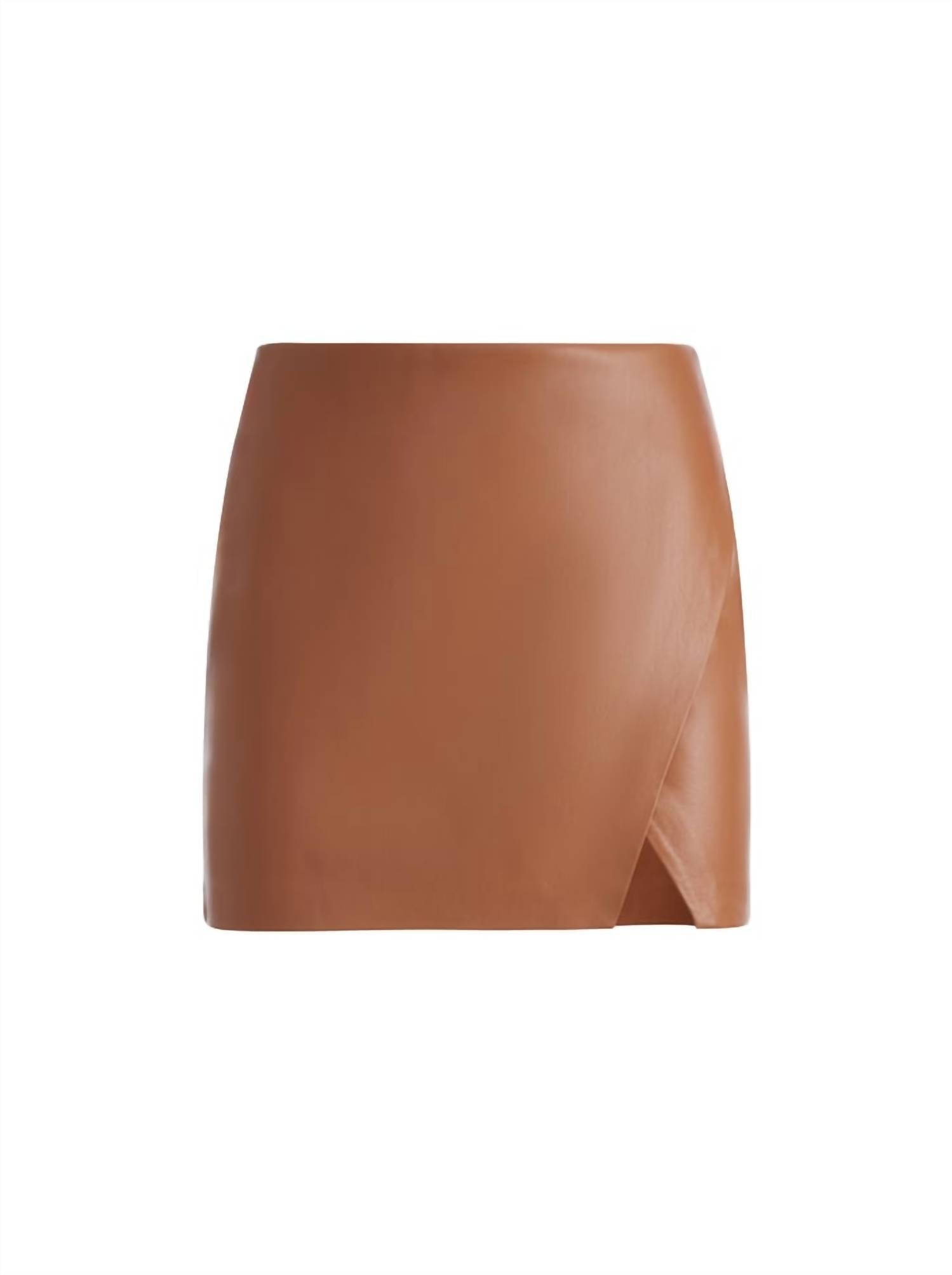 Alice + Olivia - Siobhan Vegan Wrap Mini Skirt