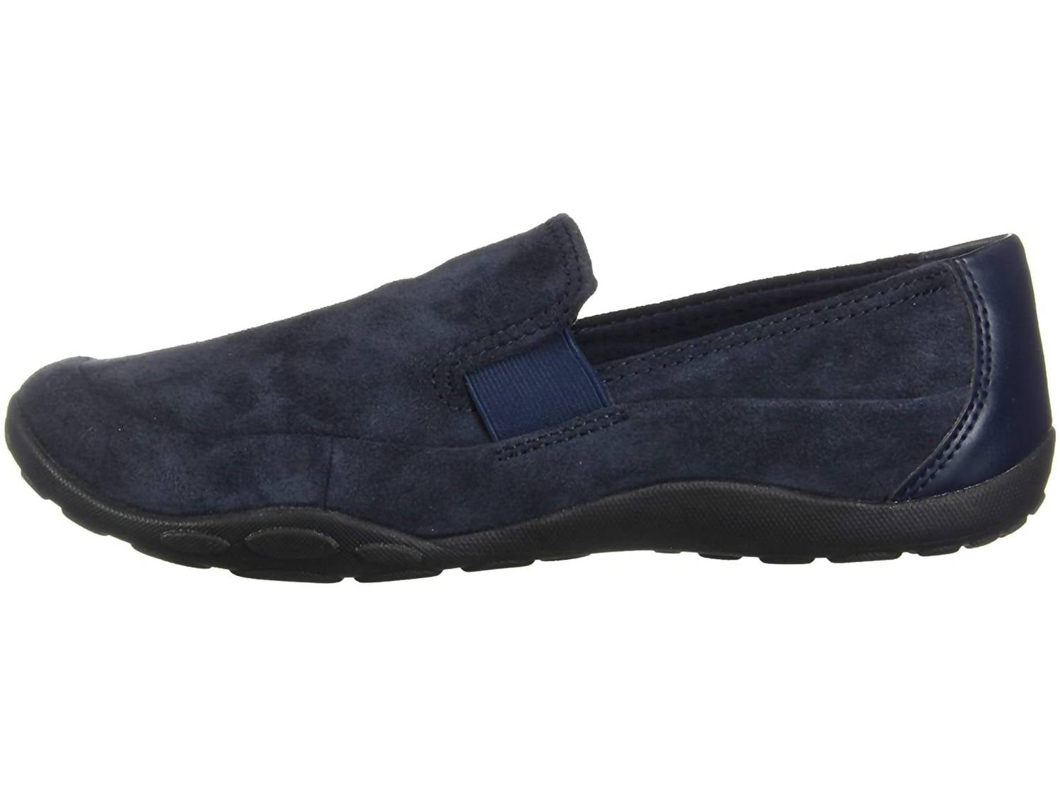 Clarks Women's Haley Park Loafer Flats in navy suede - women's flats - view 7
