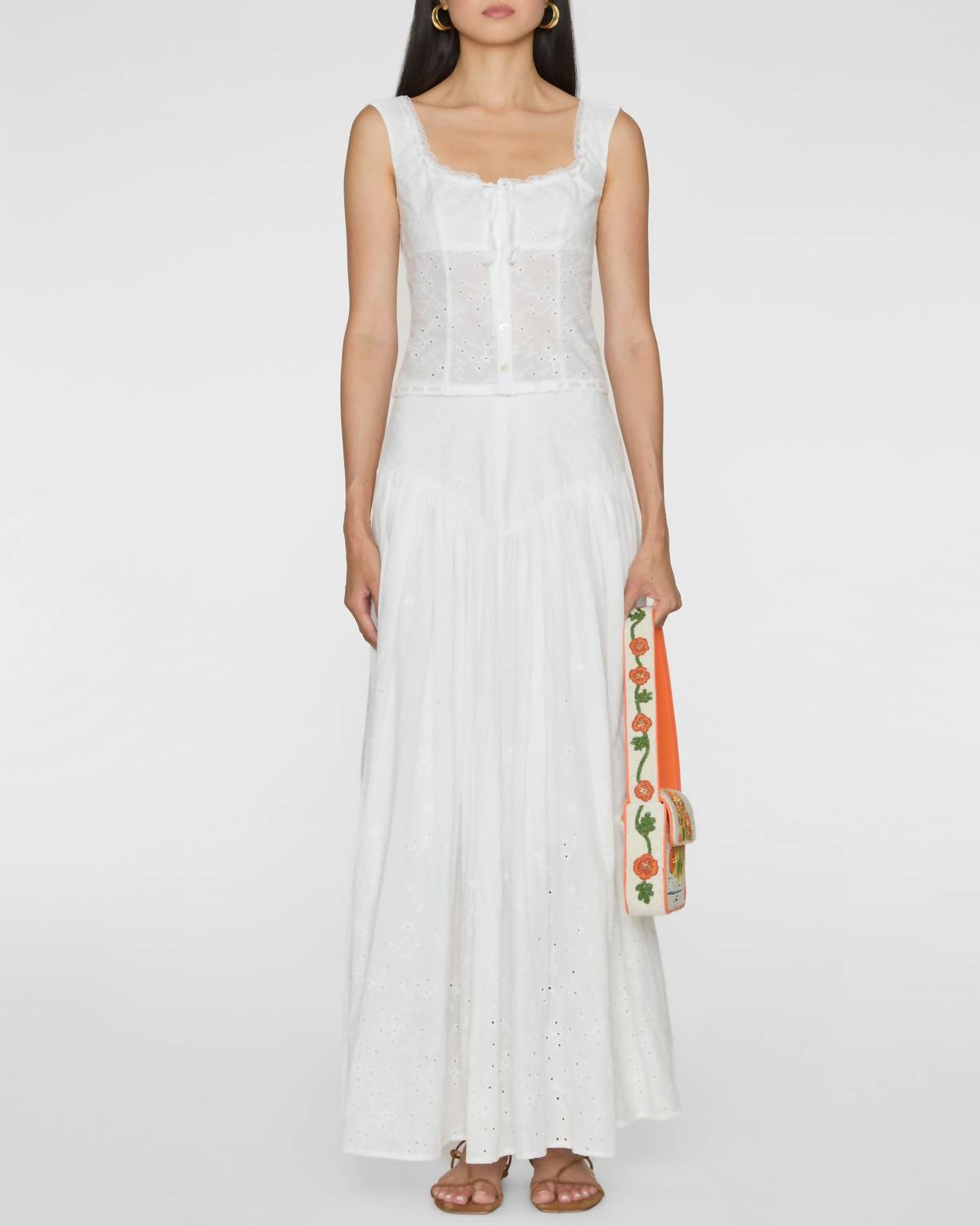 Staud - Lou Lace Sleeveless Top