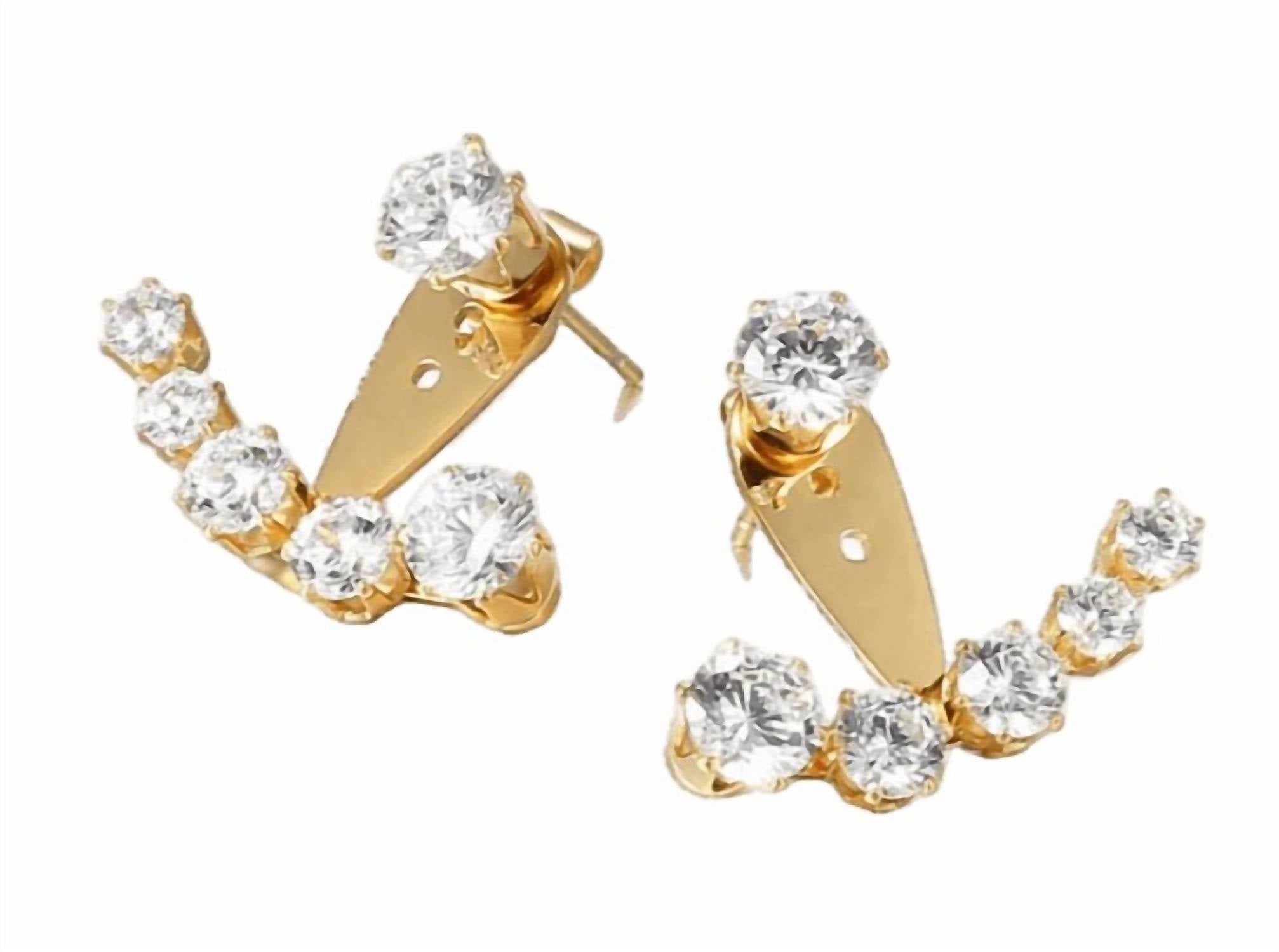 Katie Rae Collection - Women's Finn Ear Jacket Earrings