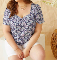 Navy and lavender fields top