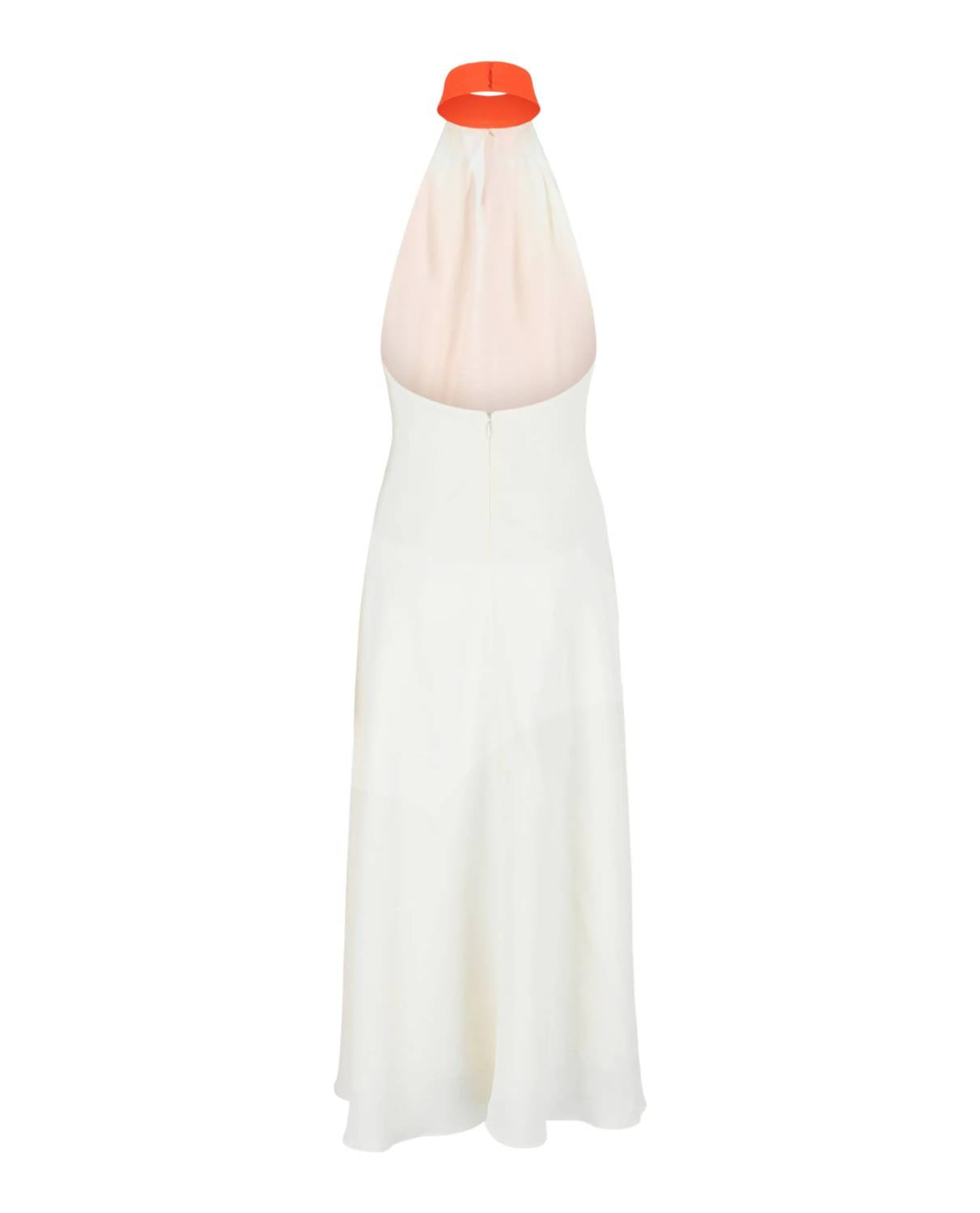 Salvatore Ferragamo - Abstract-Print Halterneck Dress