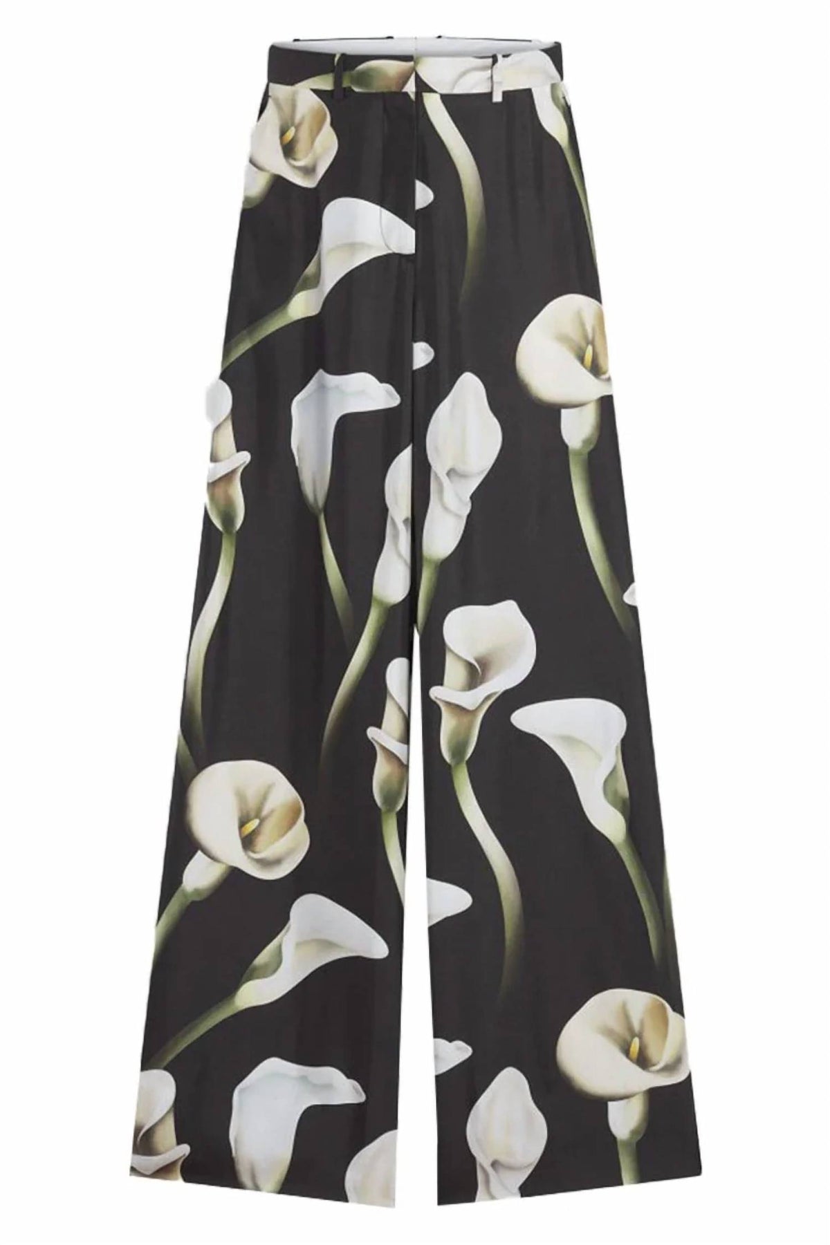 Lanvin - Silk Print Wide Leg Pant
