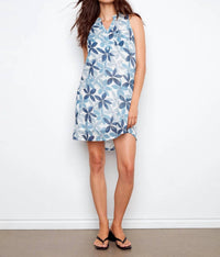 Charlie B - Henley Sleeveless Cotton Blend Mini Dress