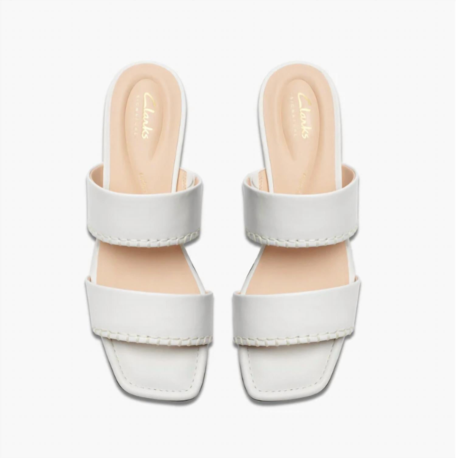 Clarks Women's Serina35 Mule Sandal in off white - women's sandal - view 4