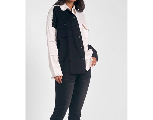 Elan - Colorblock Denim Jacket