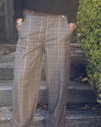 Brand Bazar - Caro Plaid Pull On Pant