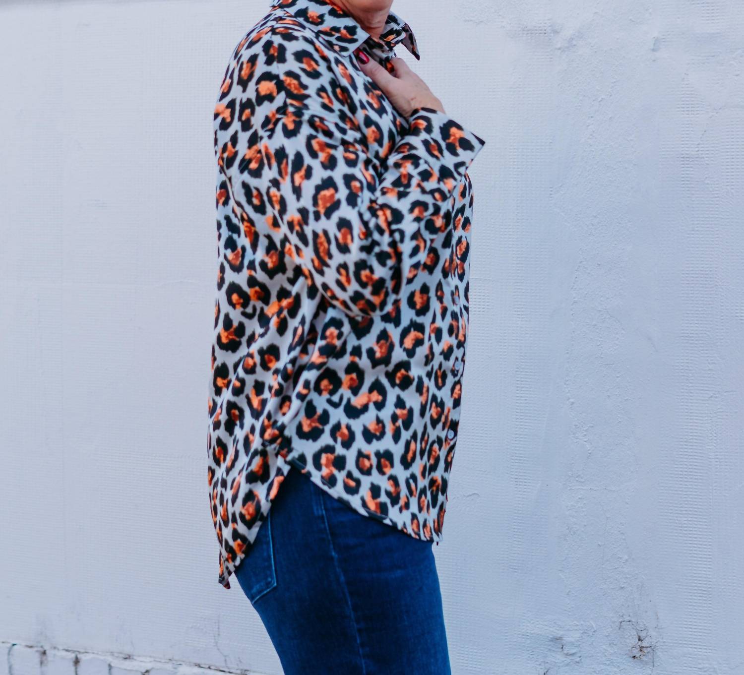 Joy Joy - Leopard Oversized Blouse