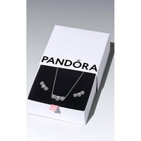 Pandora Halo Heart Trio Jewelry Gift Set in silver - women's jewelry