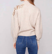 Charlie B - Mockneck Sweater With Sequin Detail
