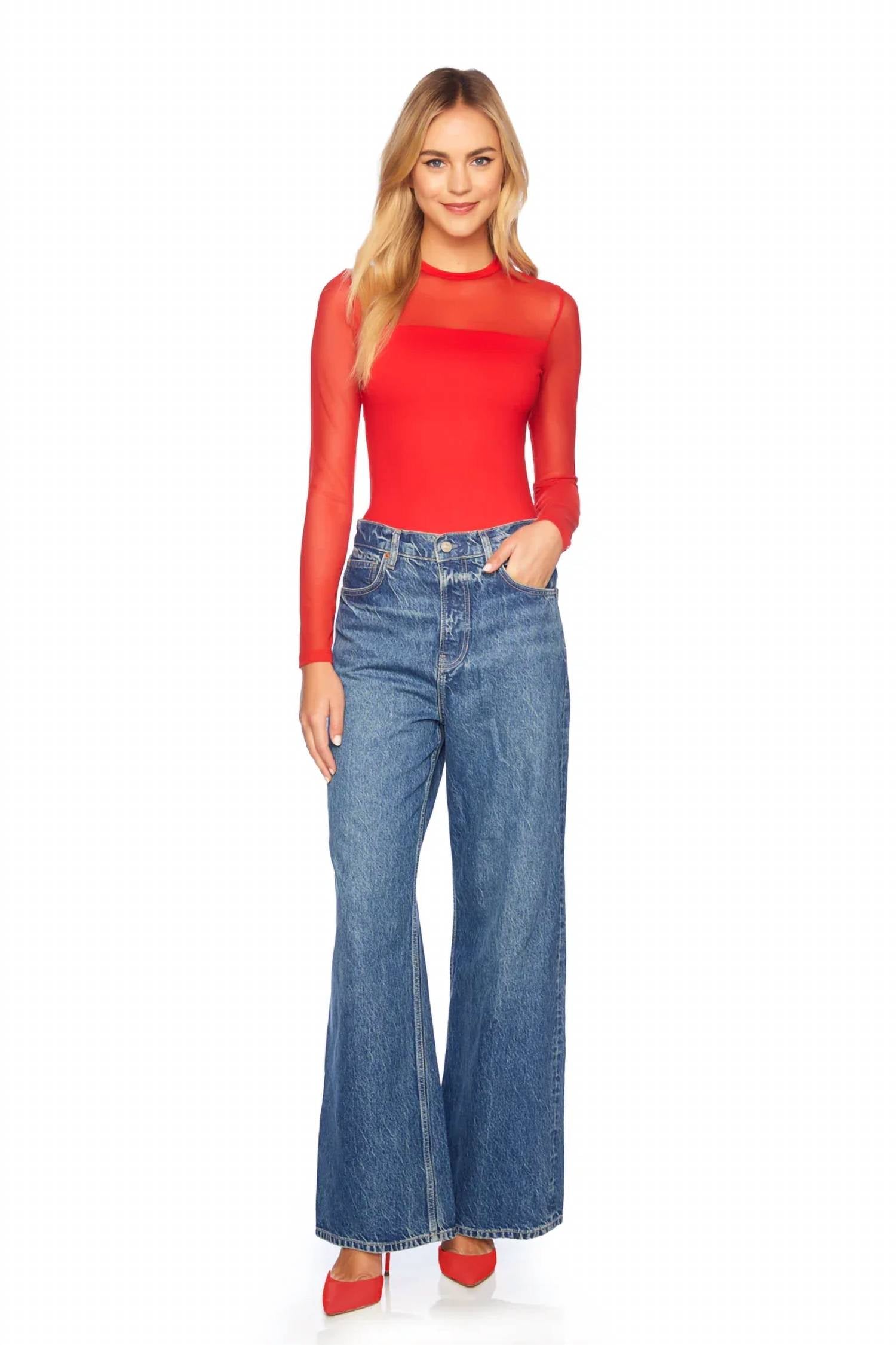 Susana Monaco - Mesh Crewneck Top