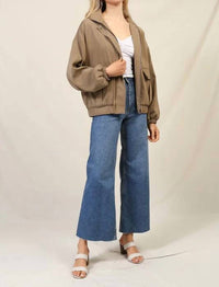 Lumiere - High Neck Zip Up Jacket