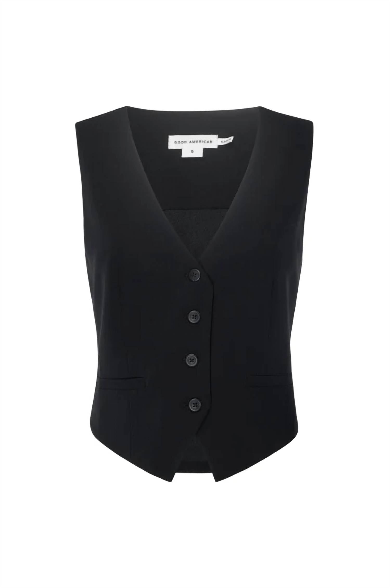 Good American - Faux Front Pocket Suiting Vest