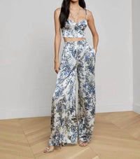 L'Agence - Lillian Silk Wide-leg Pant