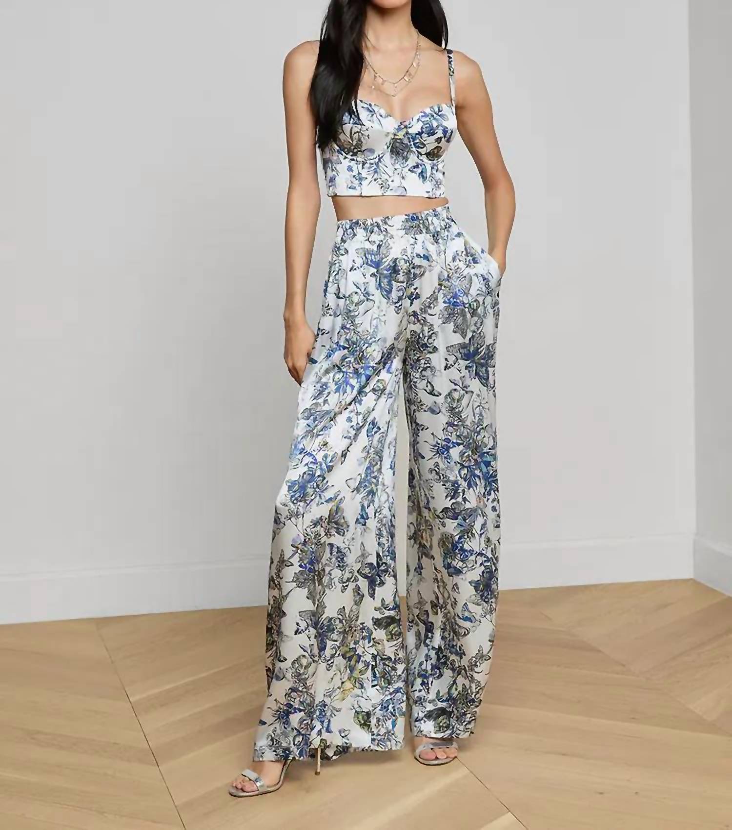 L'Agence - Lillian Silk Wide-leg Pant