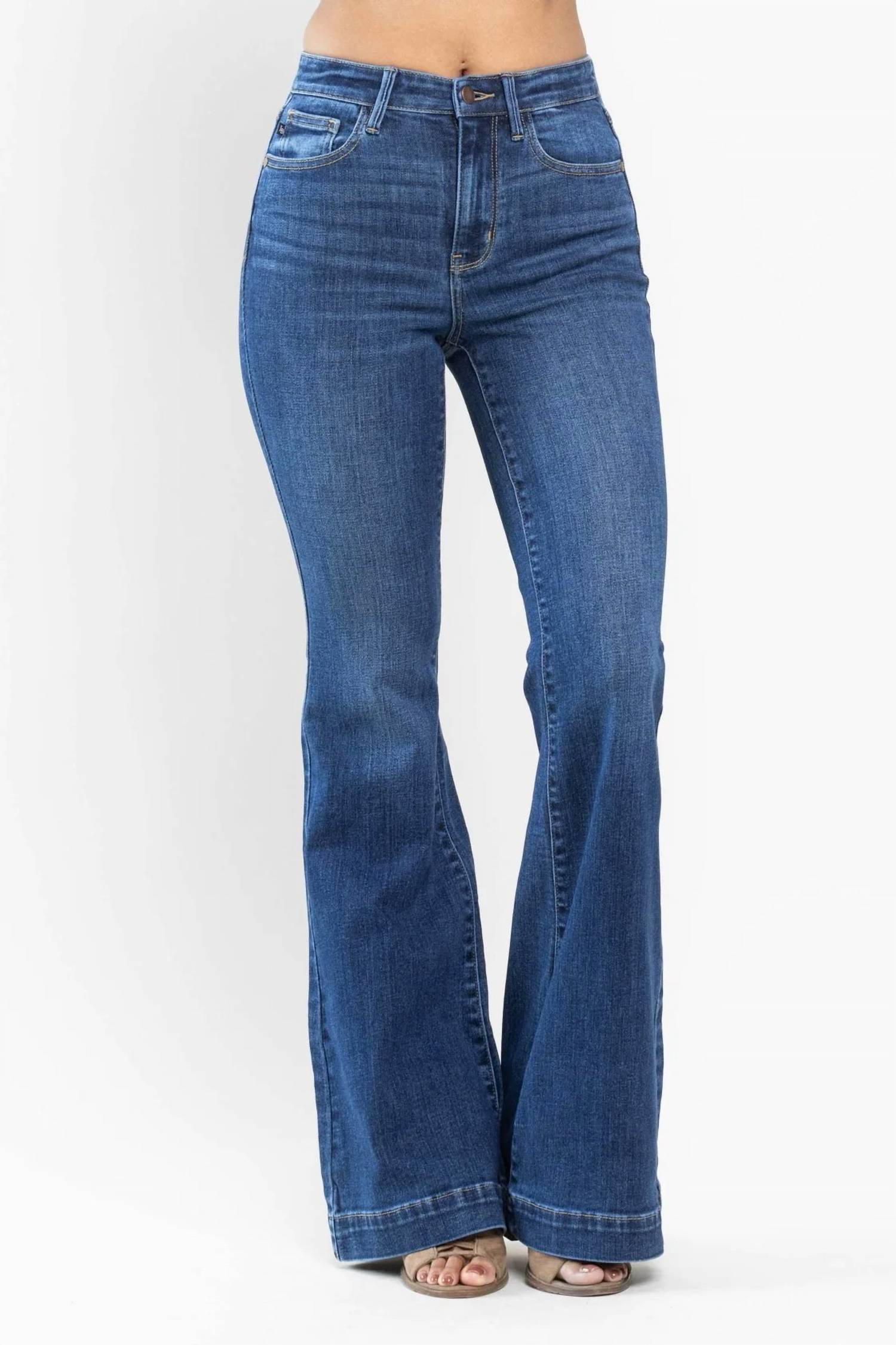 Judy Blue - High Waist Wide Hem Flare Jeans