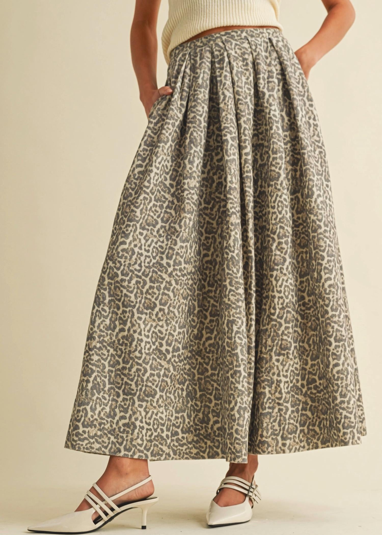 Miou Muse - No Hurry Midi Skirt