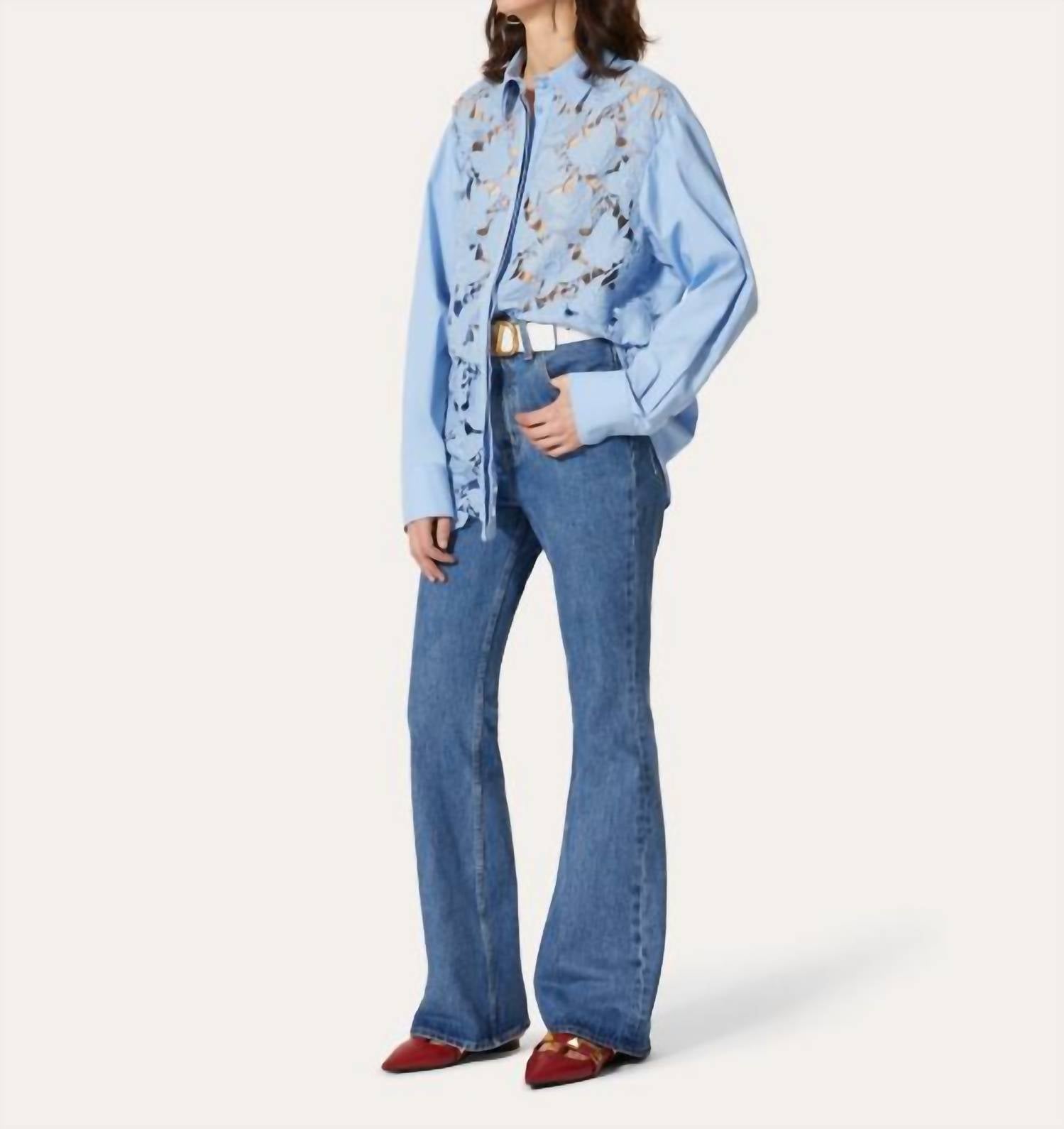 Valentino - Long Sleeve Cotton Poplin Shirt