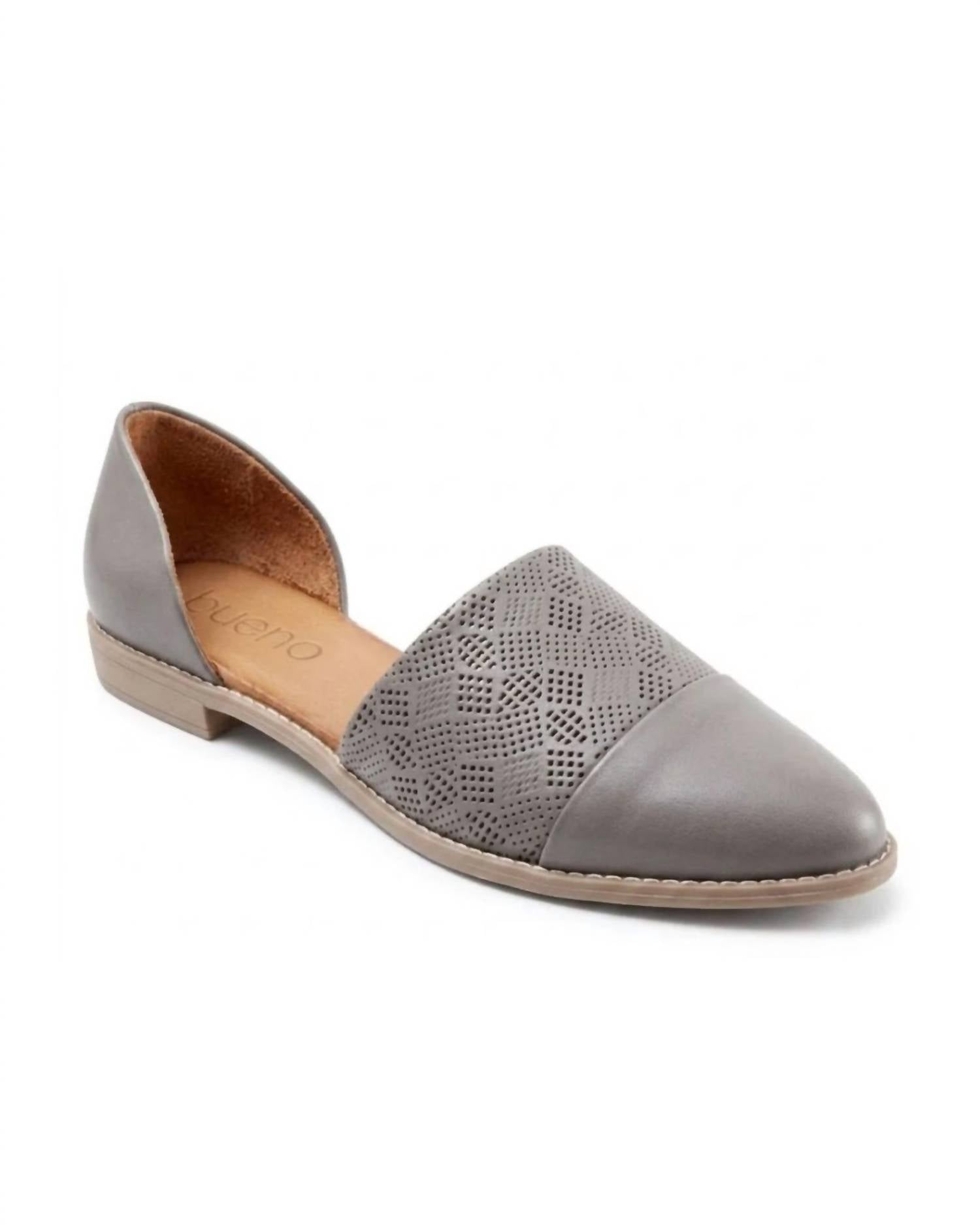 bueno Women's Bella Flats in grey - women's flats - detail view