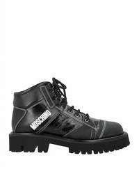 Moschino - Women's Logo-print Leather Boots
