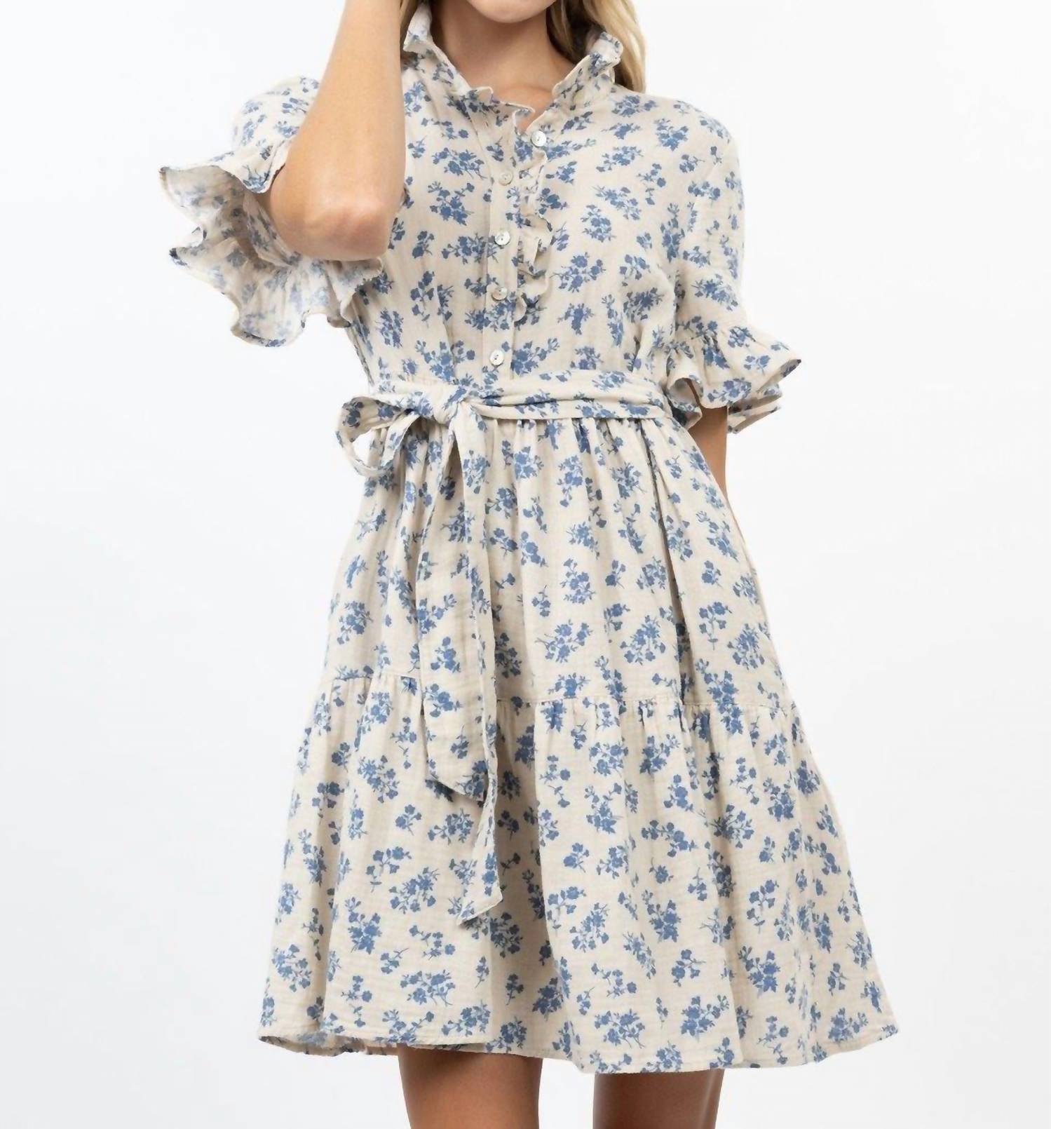 Uncle Frank - Gauze Ruffle Dress