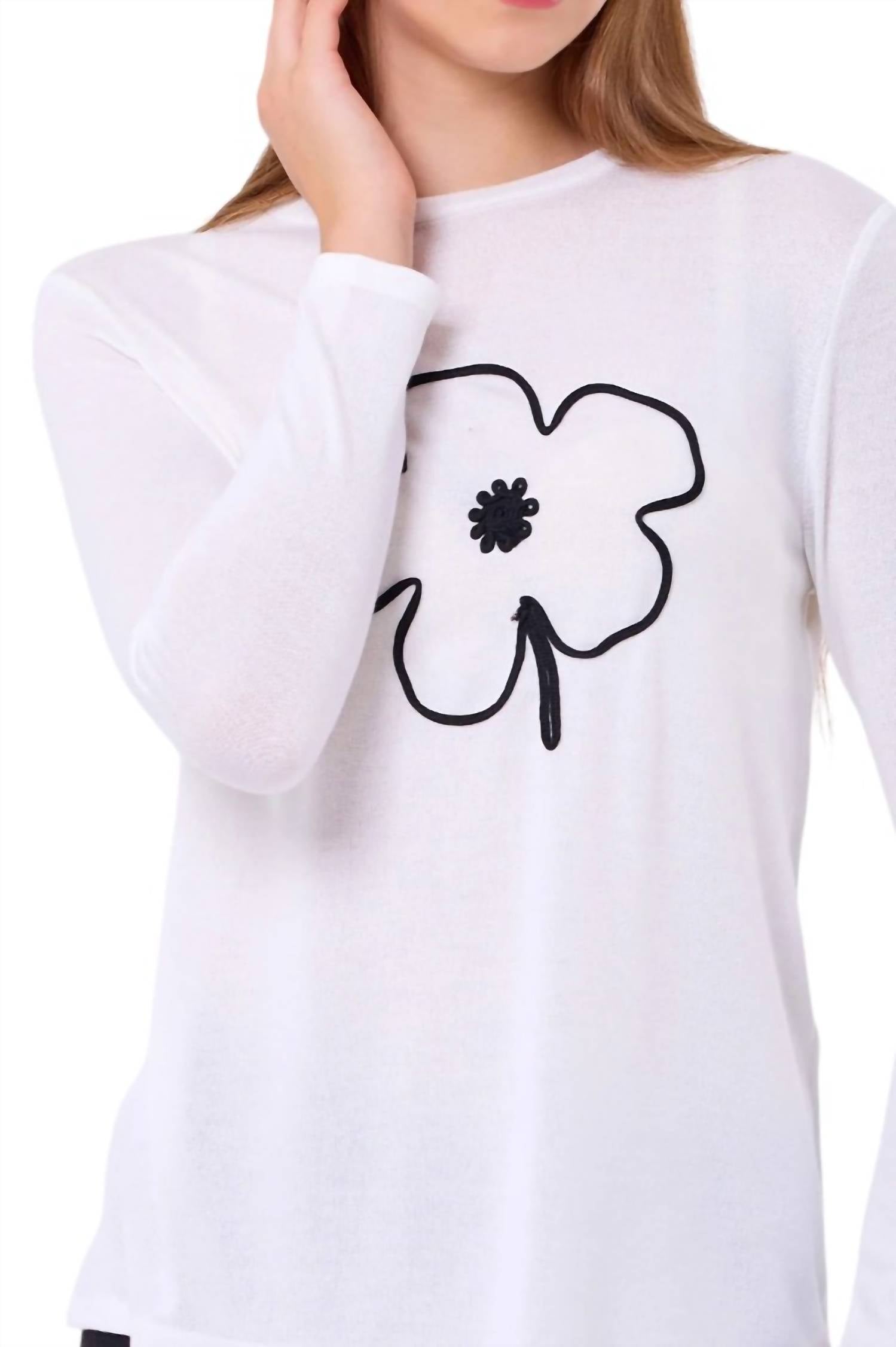 French Kyss - Flower Detail Top