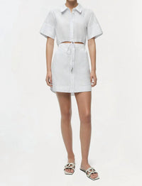Simkhai - Marcy Cotton Mini Shirt Dress