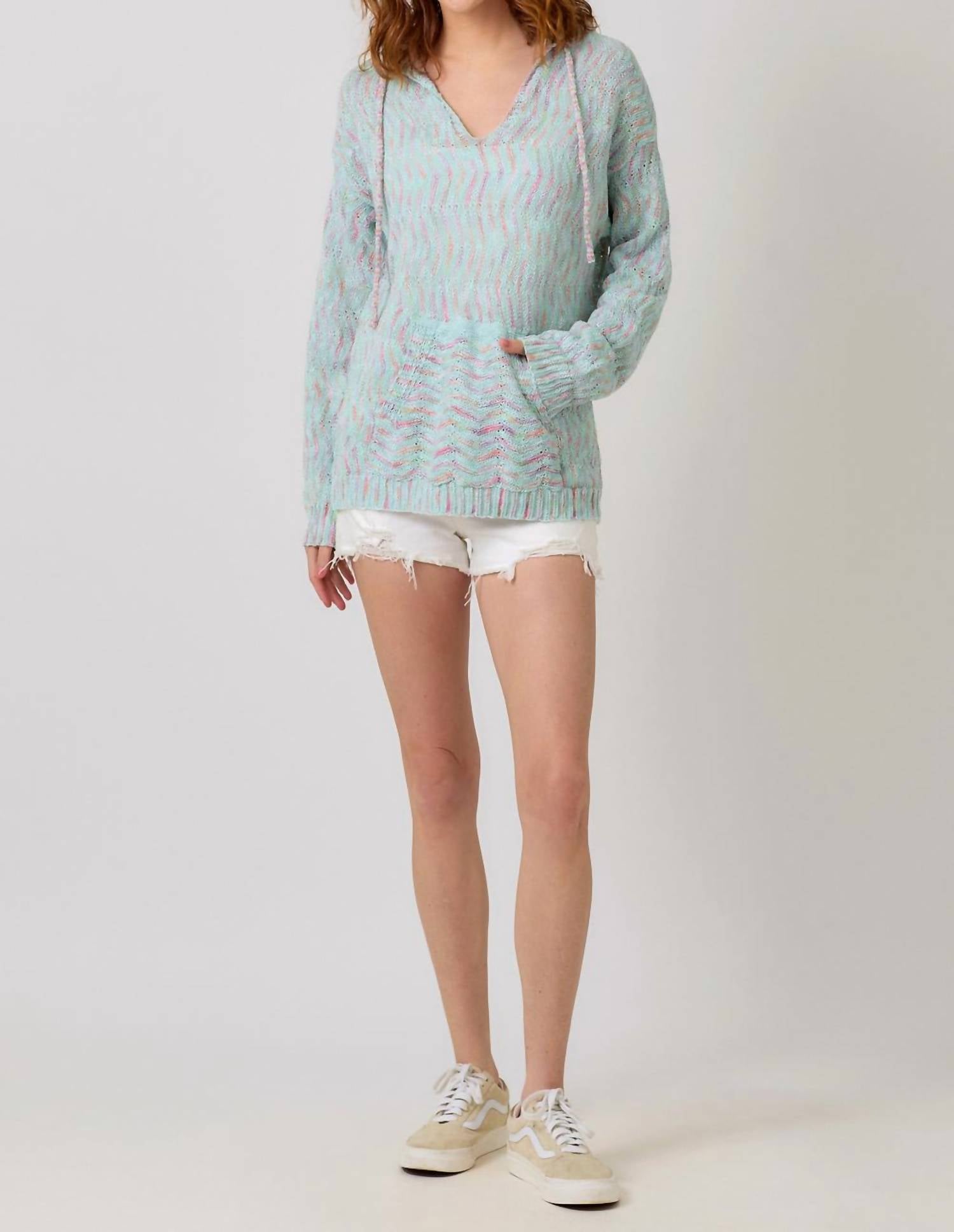 Mystree - Chevron Hoodie Sweater