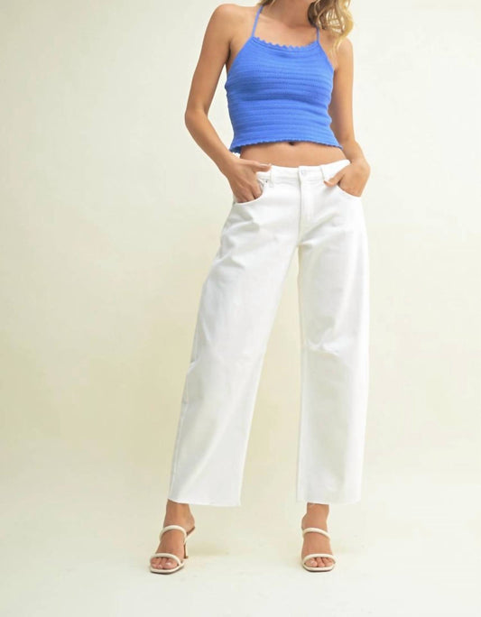 Just Black Denim - Mid-rise Barrel Jeans