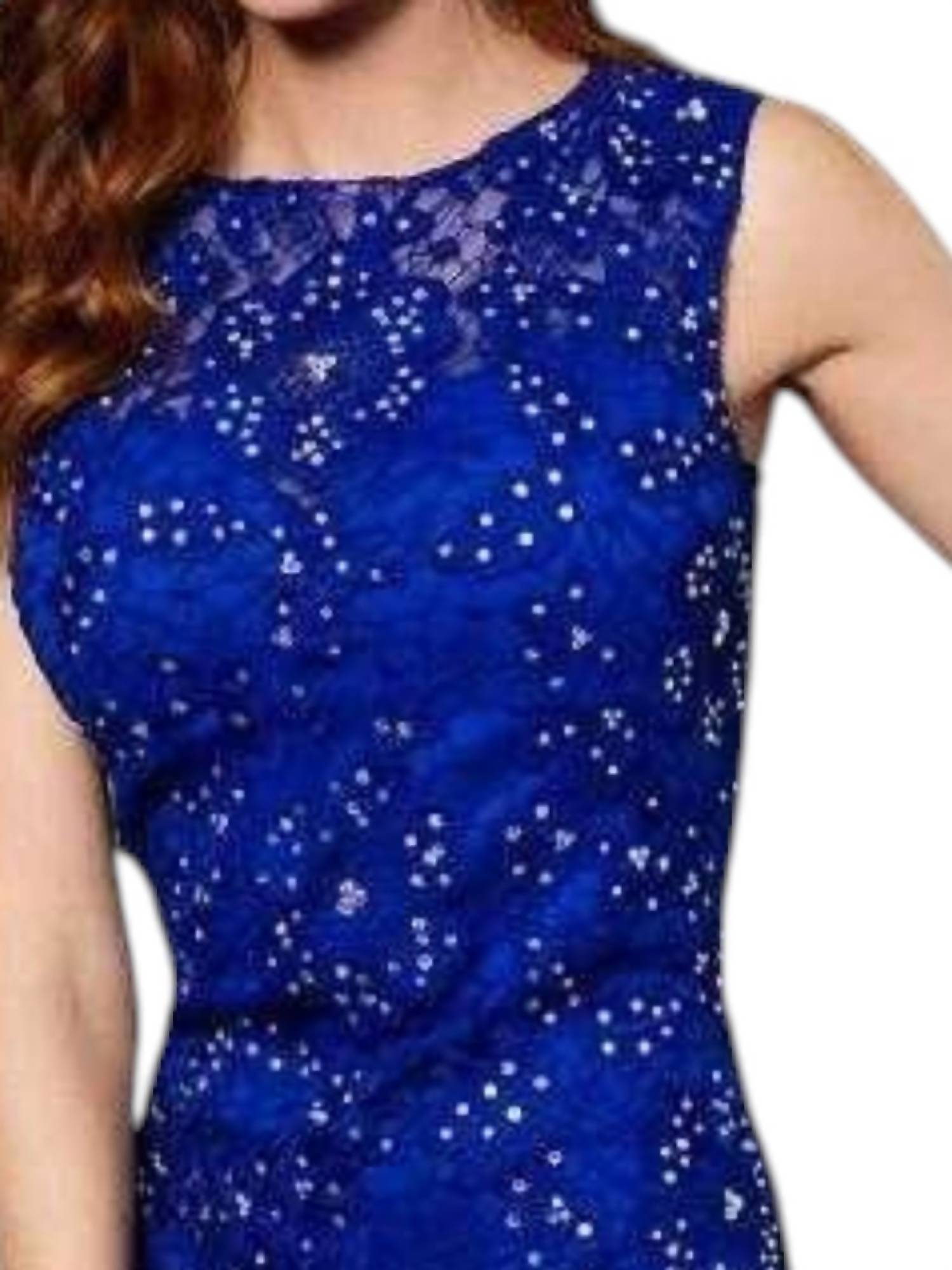 Jovani - Sleeveless Lace Dress