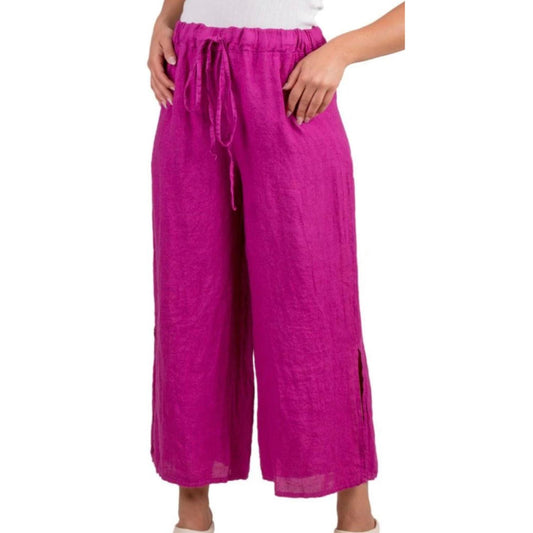 Gigi Moda - Flo Linen Capri Pants