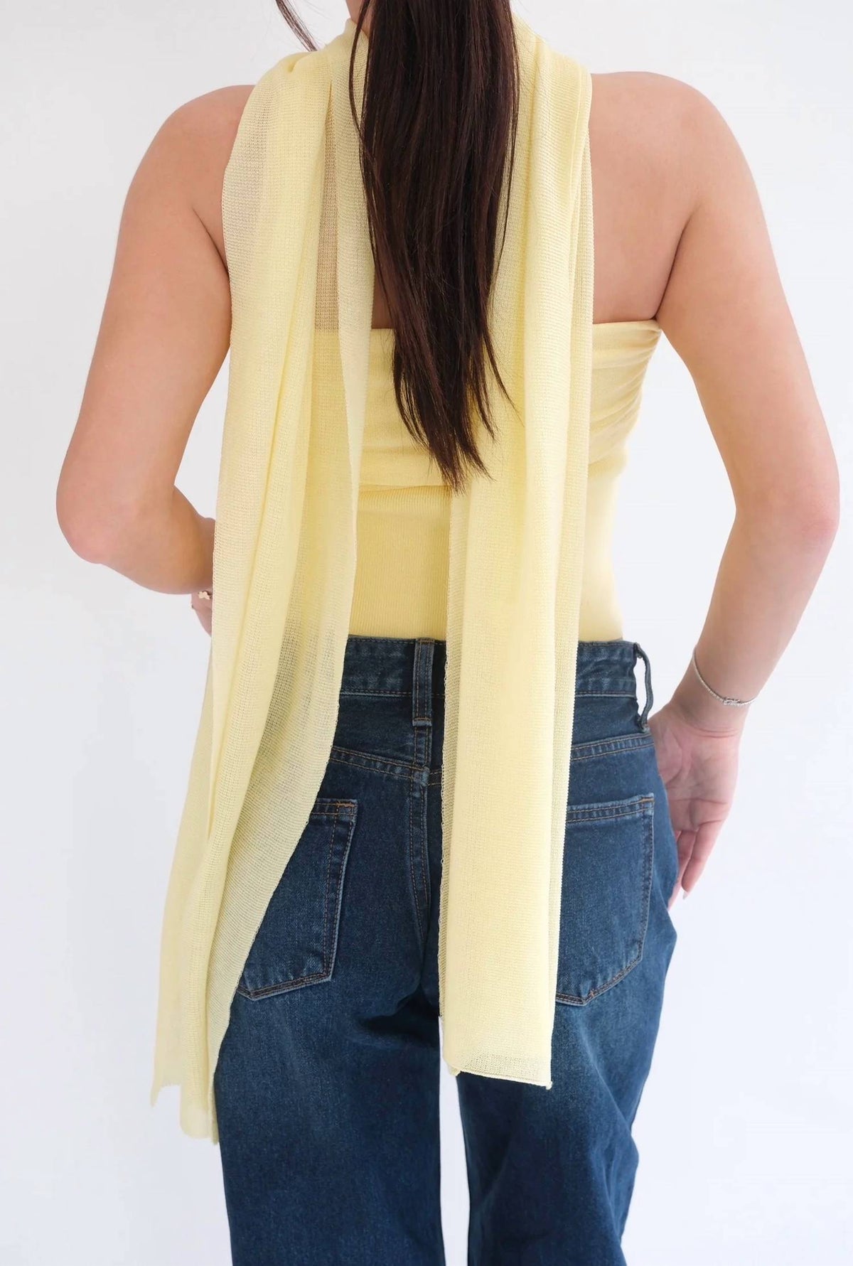 Loucia - Lemon Scarf Top