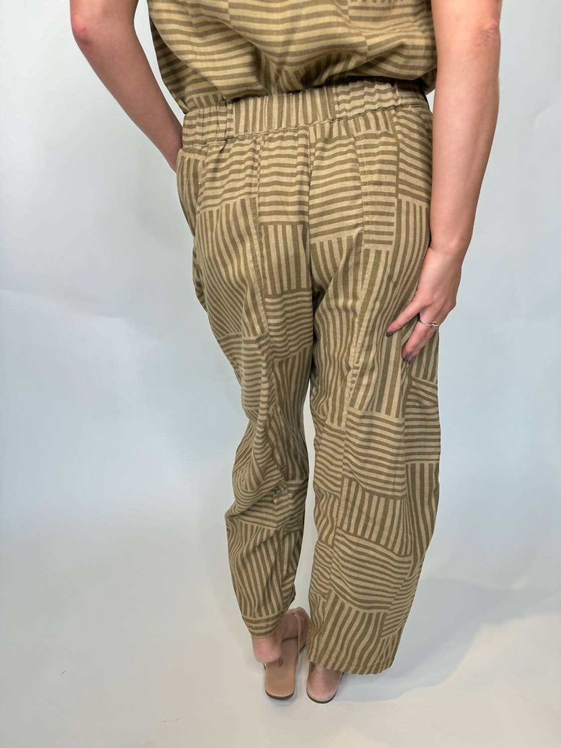 Umgee - Striped Baggy Fit Pants