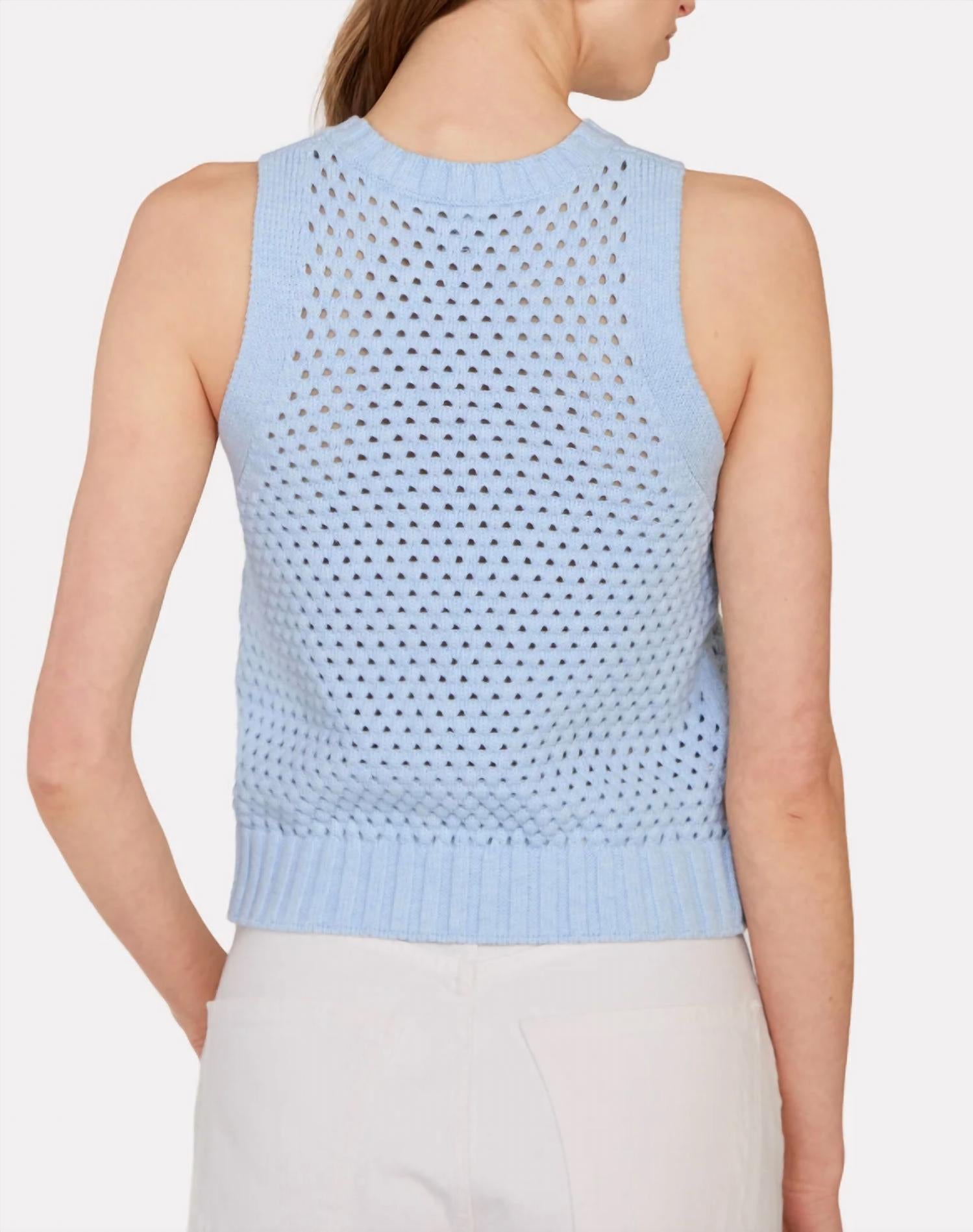 Autumn Cashmere - Texture Stitch Halter Tank With Front Detail