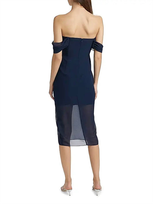 Amanda Uprichard - Darien Off-the-shoulder Midi-dress