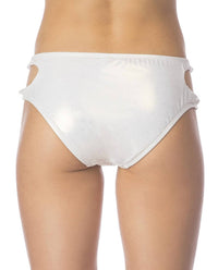 Bikini Lab - Hot Shine Bling Key Hole Hipster Bikini Bottom