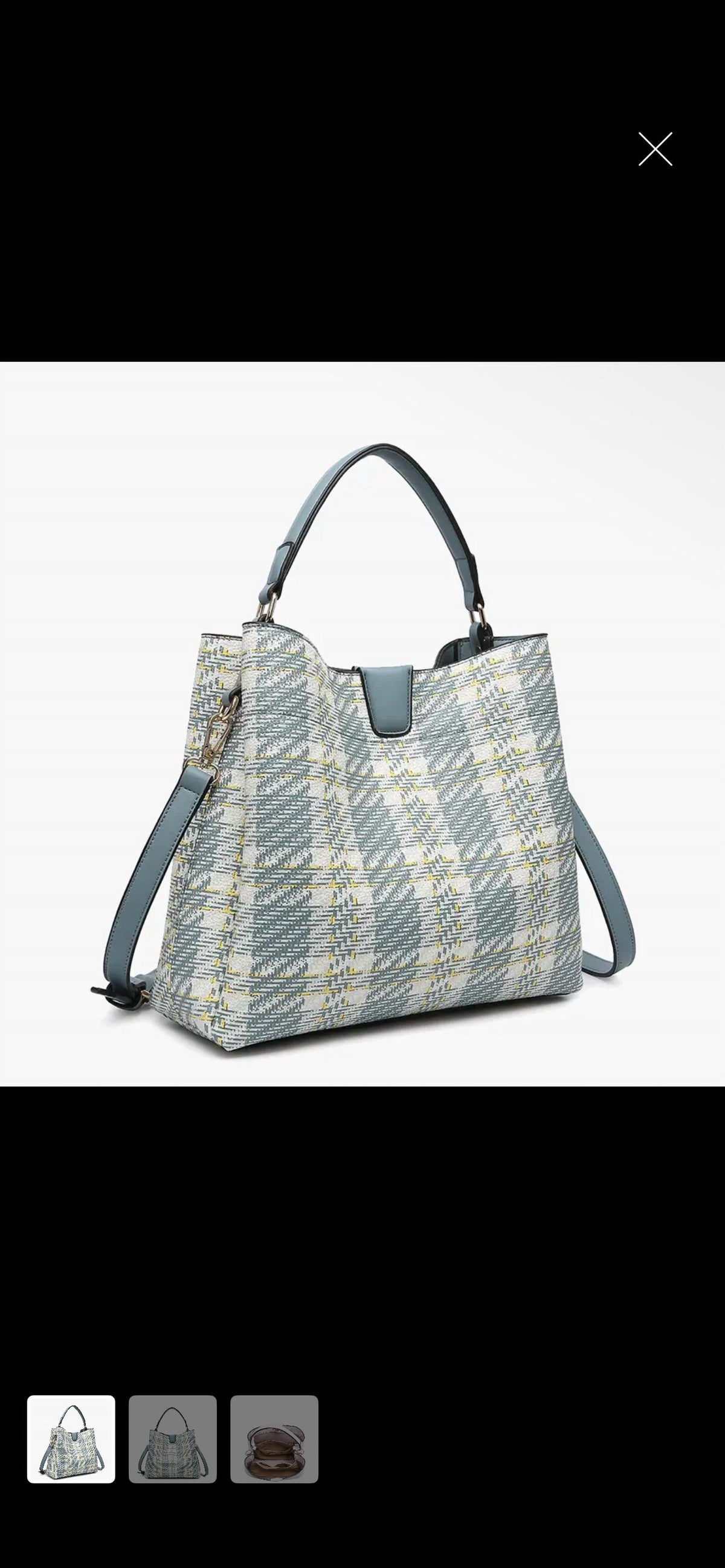 Jen & Co. - Women's Tati Plaid Satchel with Inner Slip Pockets