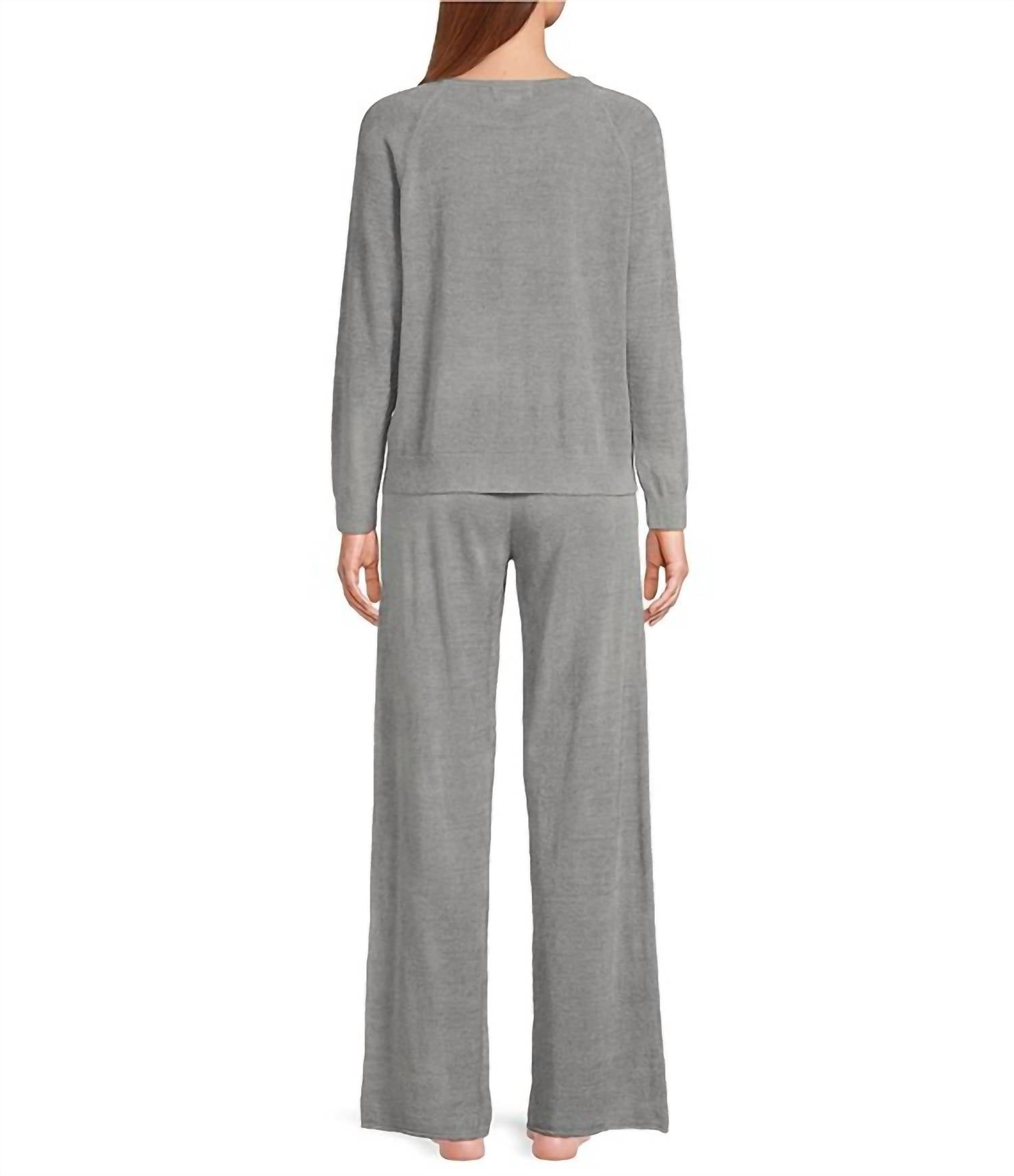 Barefoot Dreams - Jersey Pullover & Wide-leg Pant Lounge Set