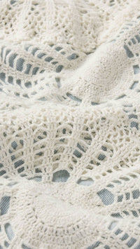 Frame - Crochet High Rise Vertical Crop Jeans