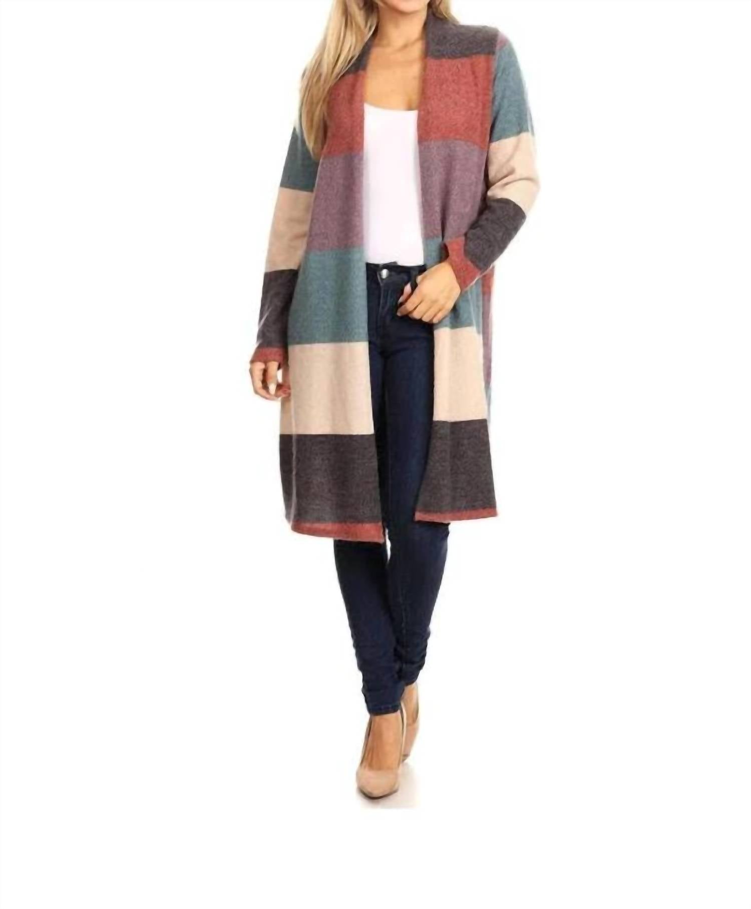 Papillon - Color Blocked Cardigan