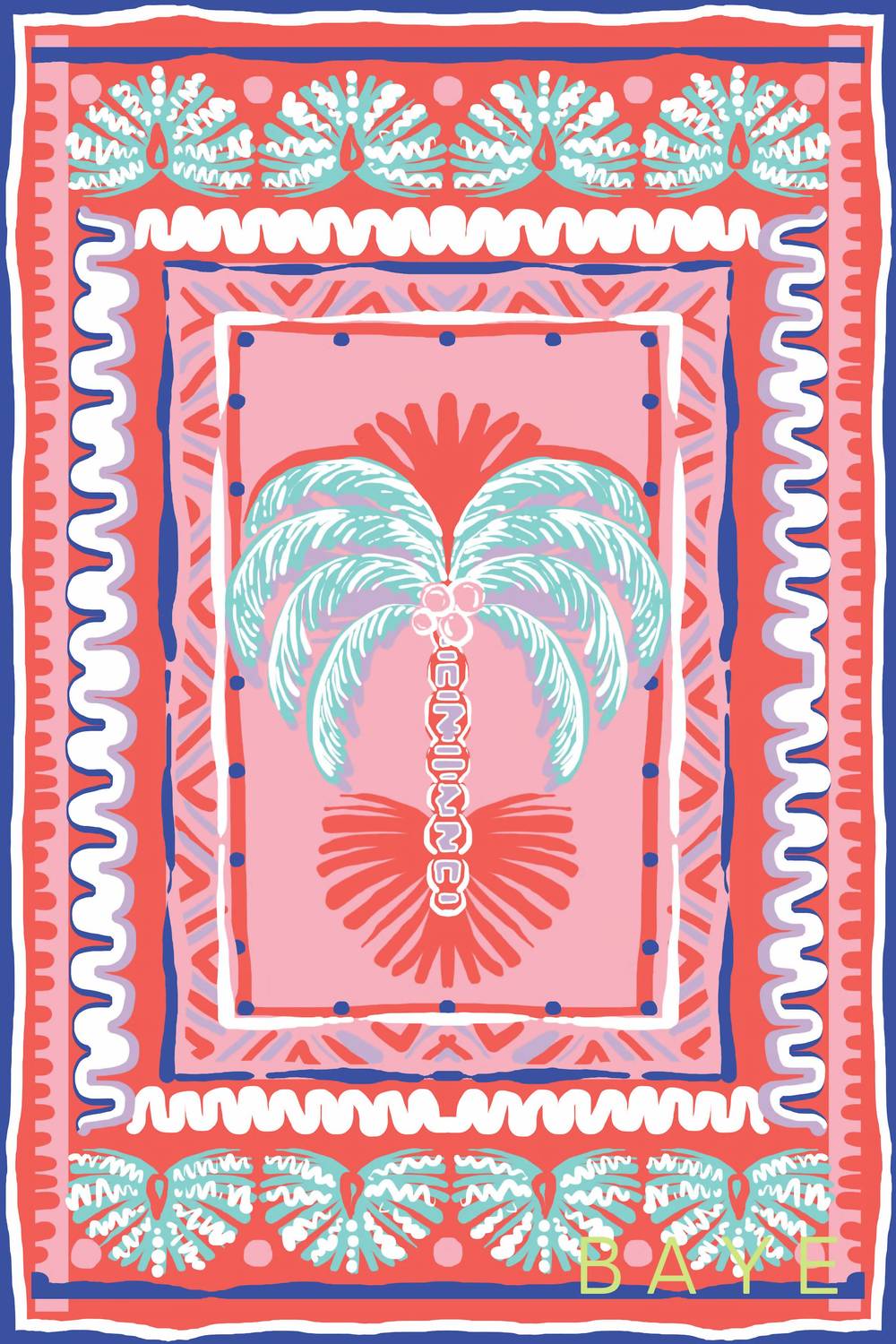Baye London - Women's Palm Multi-way Cover Up Sarong