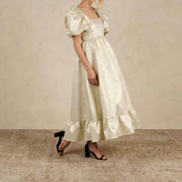 Noralee - Augusta Puff Sleeves Dress