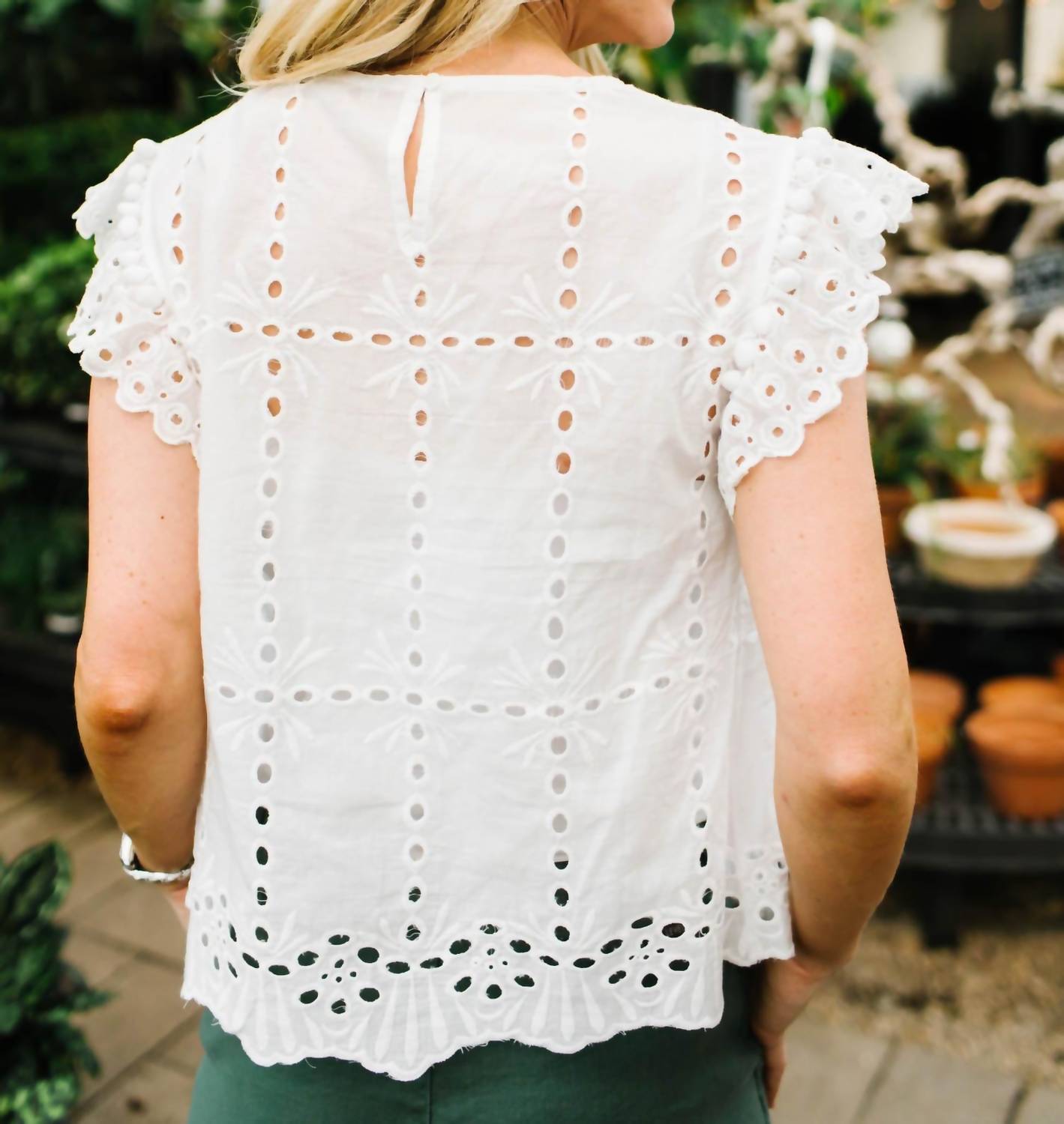 Babydoll Pom Pom Top
