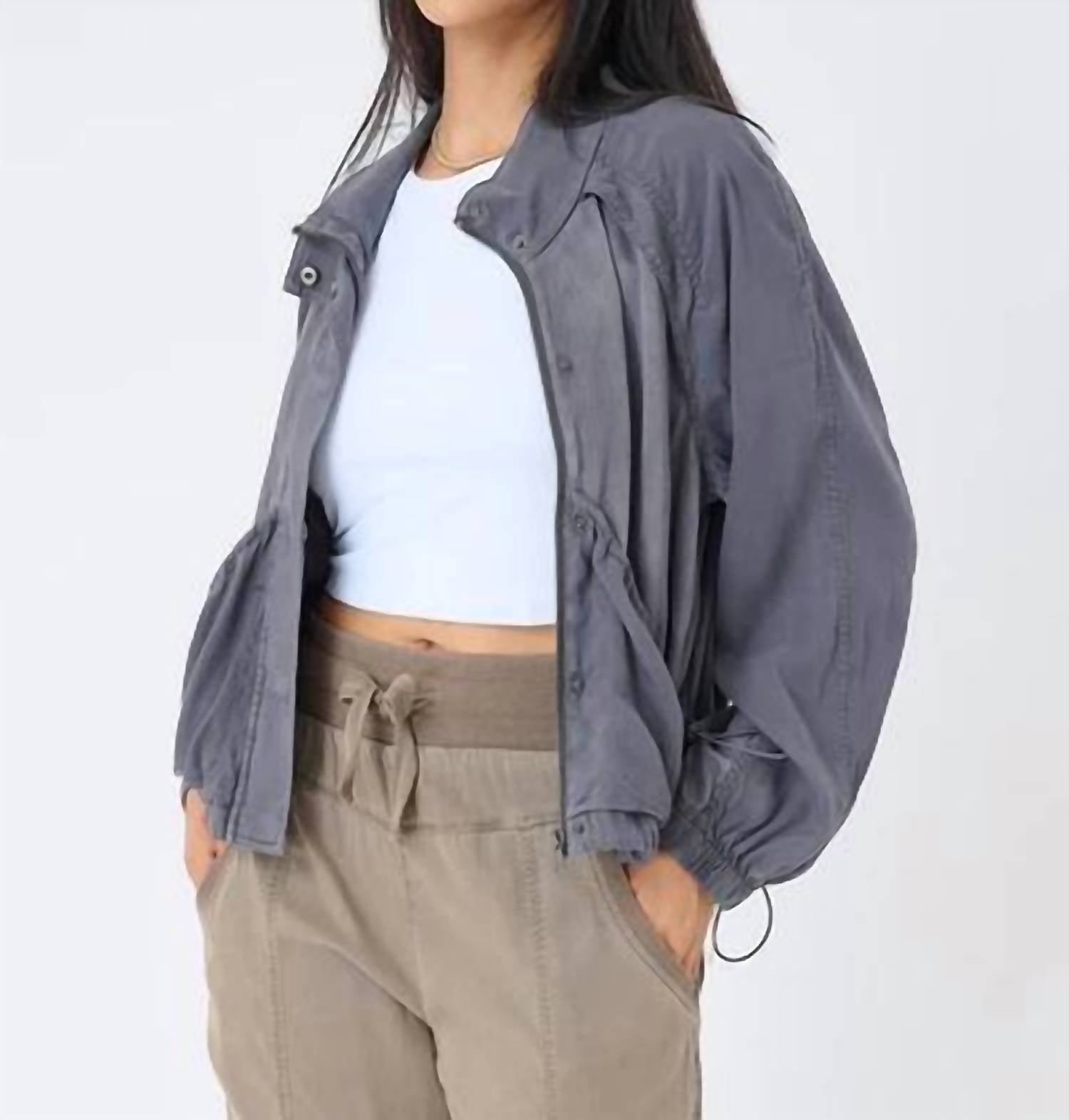 Marrakech - Bali Stretch Cupro Windbreaker Jacket