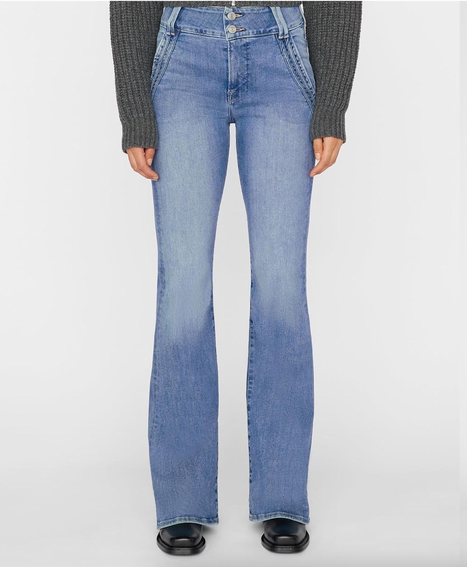 FRAME Double Detail Flare Denim in merced - women's jeans - view 6