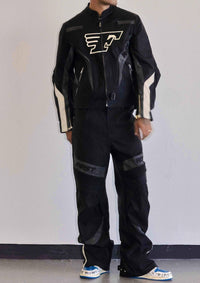 First Row - Furious Motor Racing Y2K Leather Pants