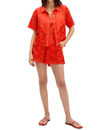 Allison New York - Clyde Cotton Eyelet Shirt