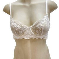 Kat the Label Women's Entice Balconette Lace Bra in white - women's intimate - detail view