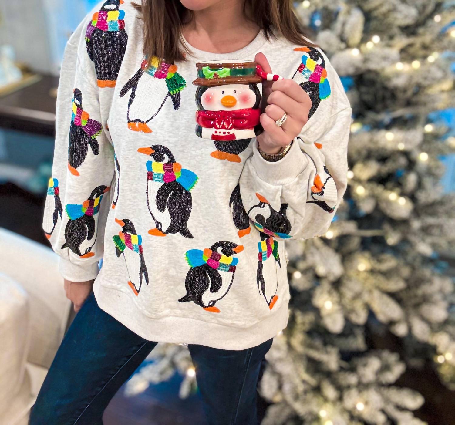 Queen Of Sparkles - Penguin Sweatshirt