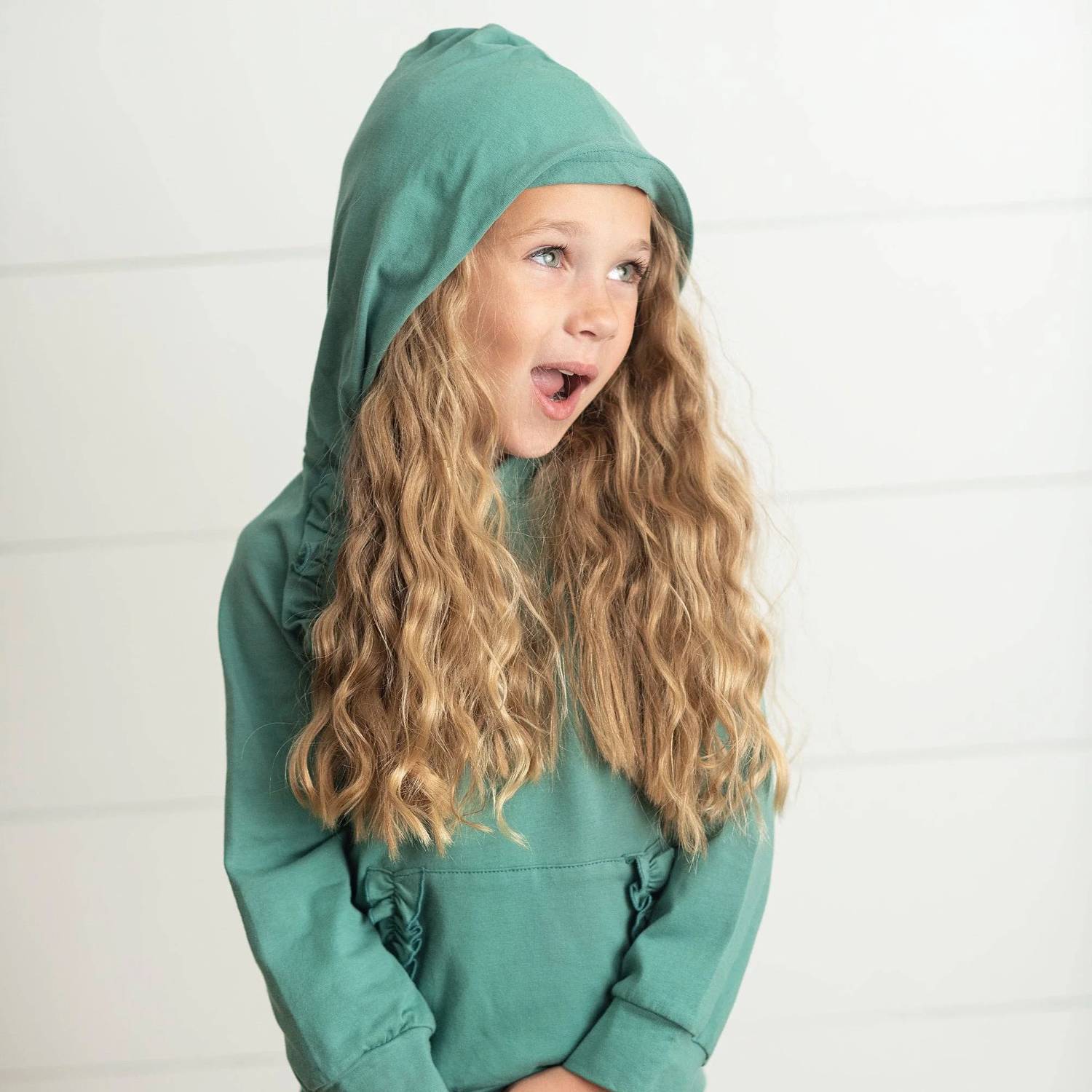 Adorable Sweetness - Girl's Ruffle Hoodie